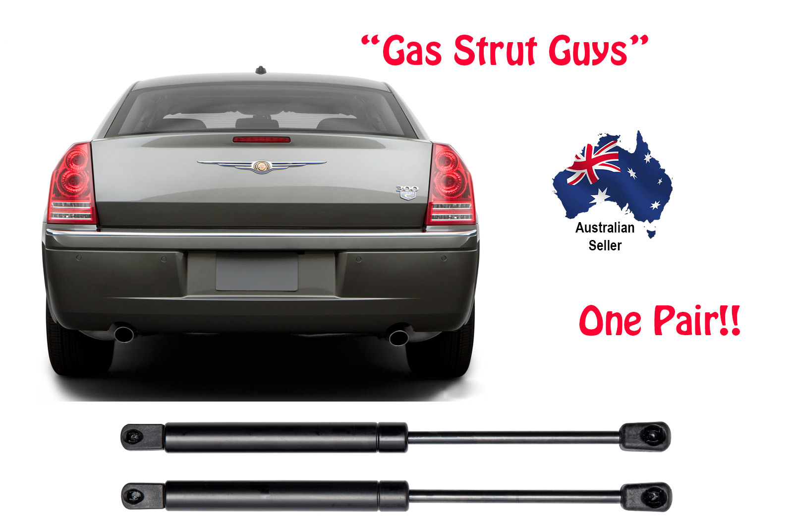 Gas Struts suit Chrysler 300C Sedan BOOT 2004 to 2010 inc