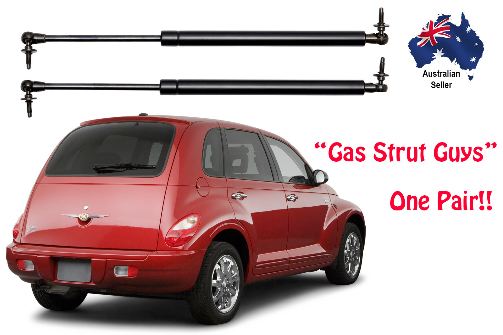 Gas Struts suit Chrysler PT Cruiser Wagon Tailgate 2001 to 2010 New PAIR