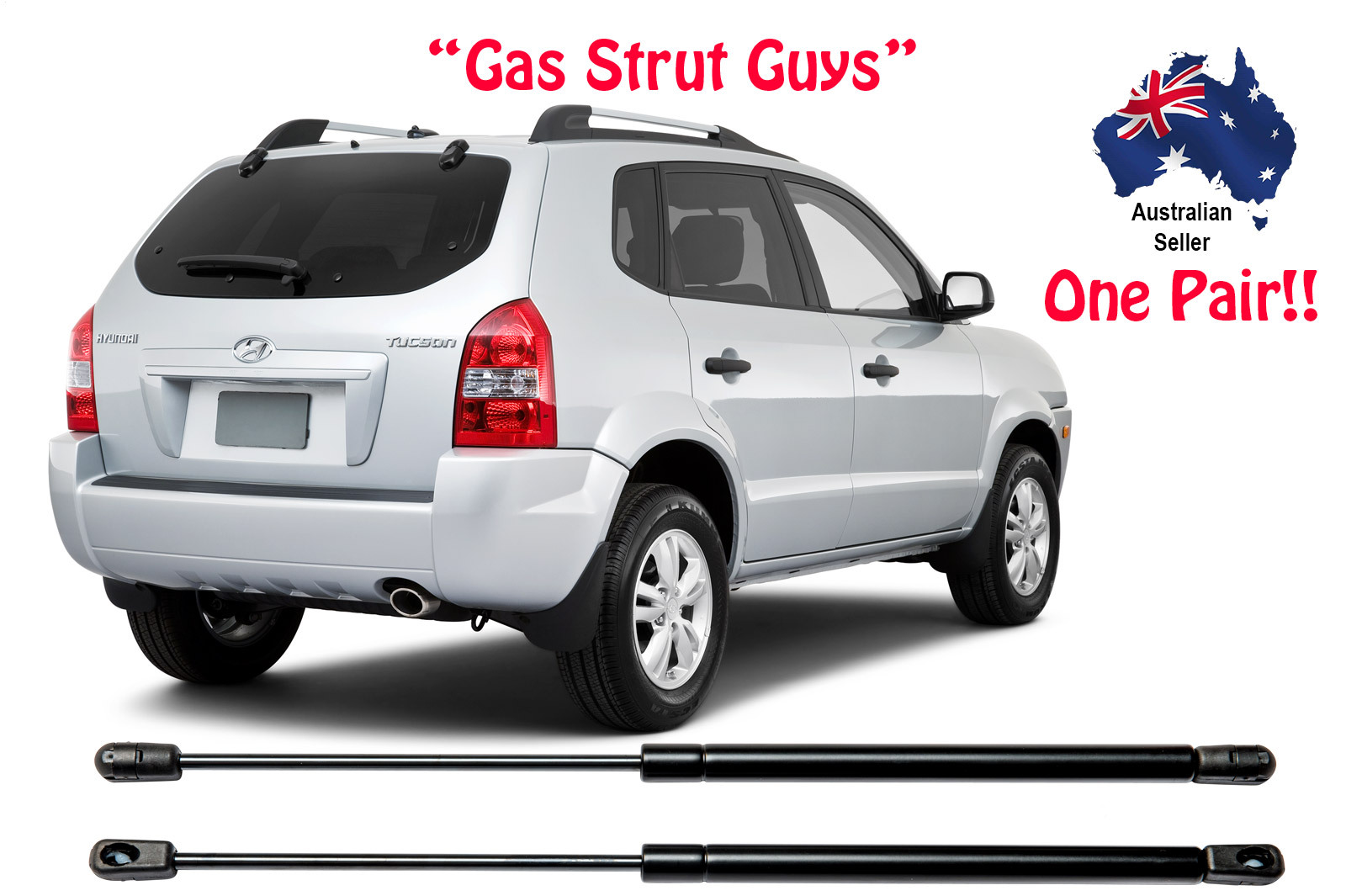 Qty(2) Rear Liftgate Lift Supports Gas Springs Struts For Hyundai Tucson 2016-18